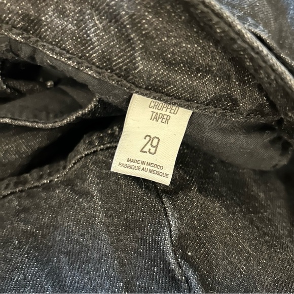 Urban Outfitters BDG Black Cotton Cropped Taper 29 - Picture 5 of 10